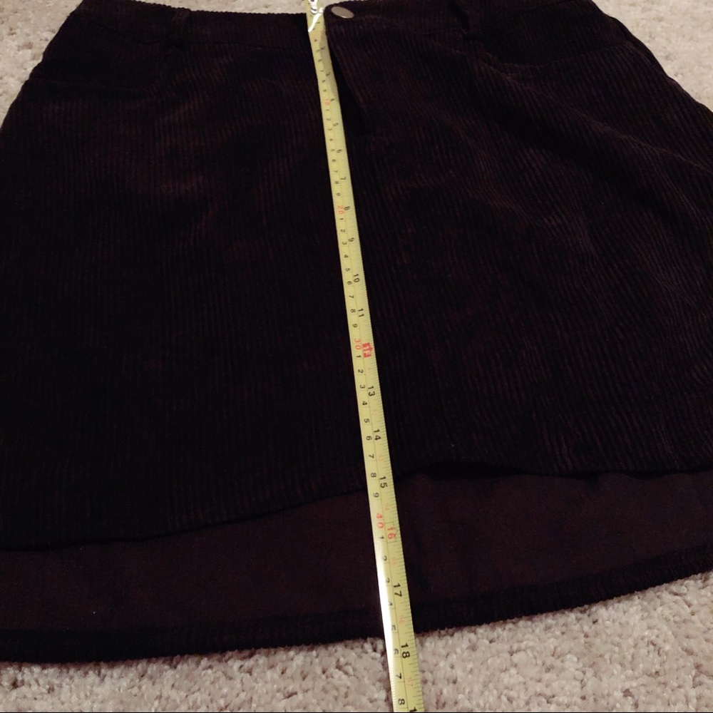 TRADED: Black Corduroy Mini Skirt - Picture 7 of 7